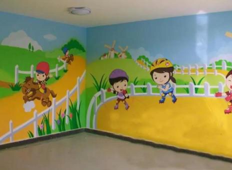大荔县幼儿园墙体彩绘制作流程及注意事项